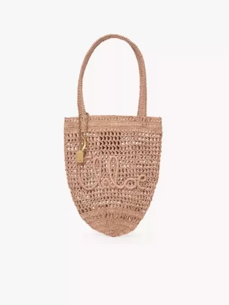 Petit sac cabas Summer Banana en raphia