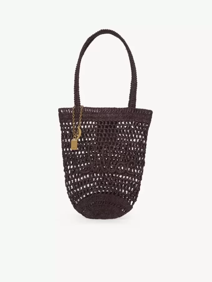 Petit sac cabas Summer Banana en raphia