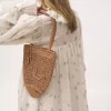 Petit sac cabas Summer Banana en raphia