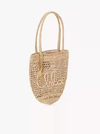 Petit sac cabas Summer Banana en raphia