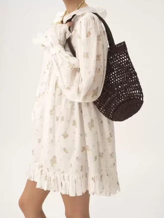 Petit sac cabas Summer Banana en raphia