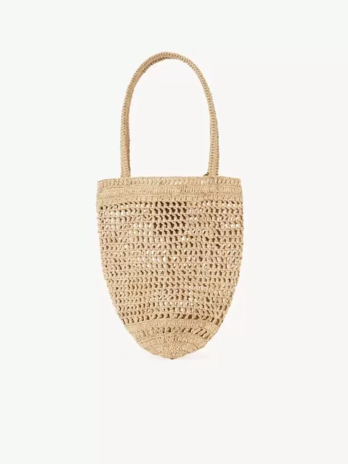 Petit sac cabas Summer Banana en raphia