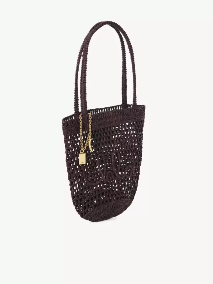 Petit sac cabas Summer Banana en raphia