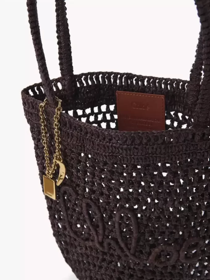Petit sac cabas Summer Banana en raphia