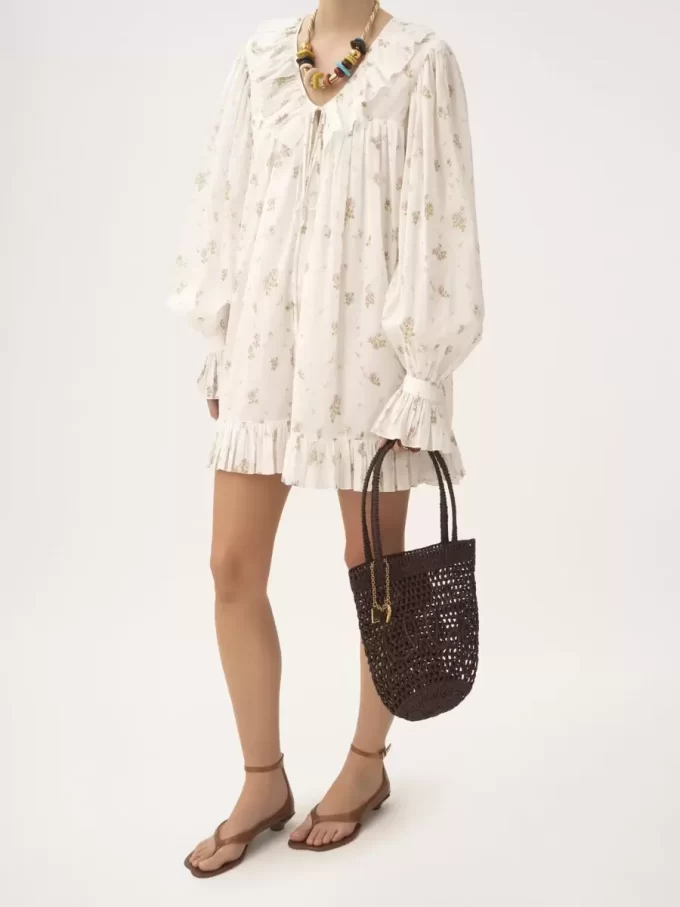 Petit sac cabas Summer Banana en raphia