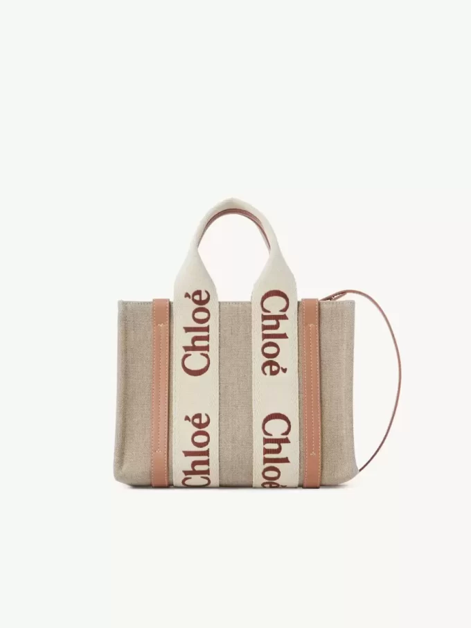 Petit sac cabas Woody en lin
