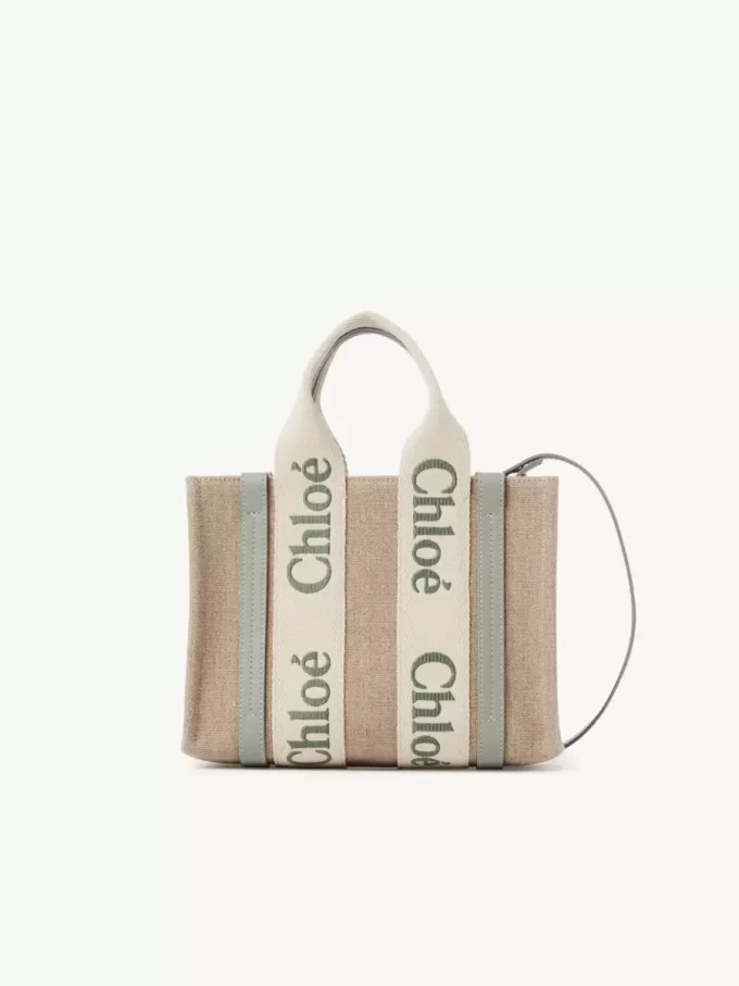 Petit sac cabas Woody en lin