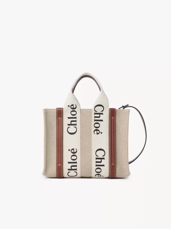 Petit sac cabas Woody en lin