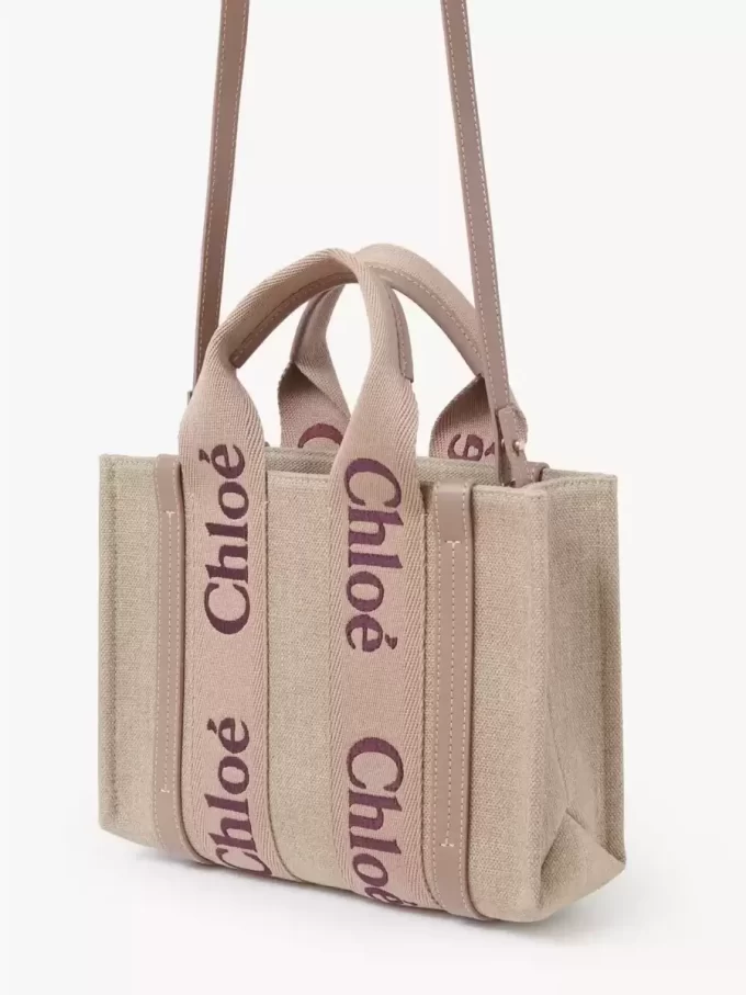 Petit sac cabas Woody en lin