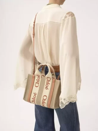Petit sac cabas Woody en lin