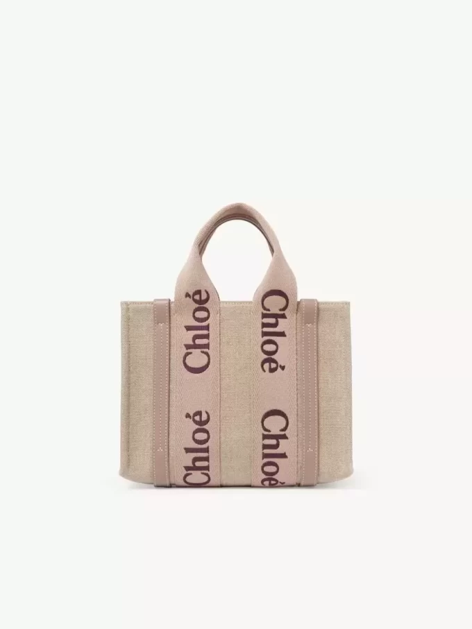 Petit sac cabas Woody en lin
