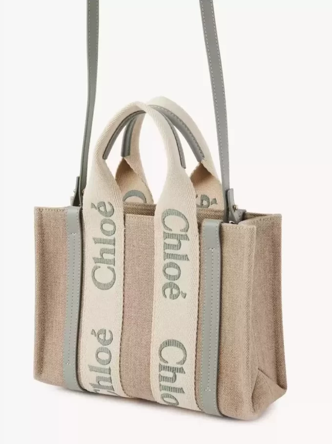 Petit sac cabas Woody en lin