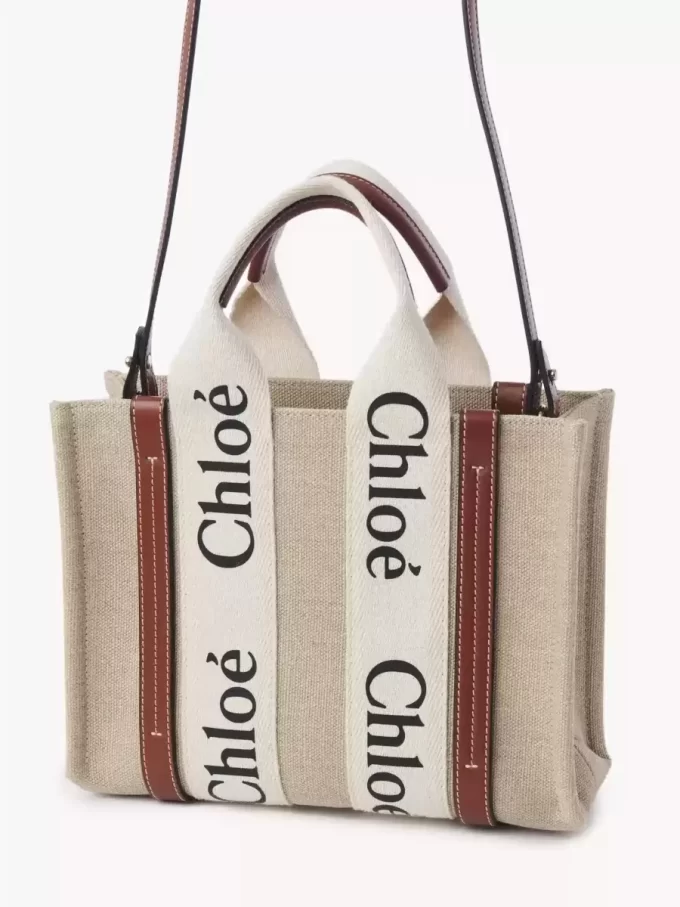 Petit sac cabas Woody en lin