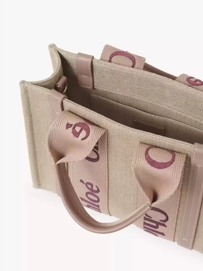 Petit sac cabas Woody en lin