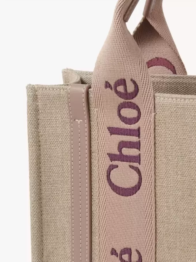 Petit sac cabas Woody en lin