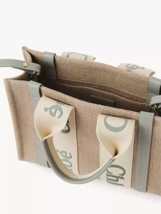 Petit sac cabas Woody en lin