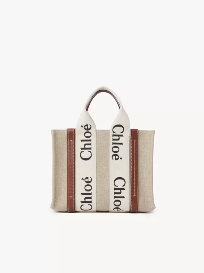 Petit sac cabas Woody en lin