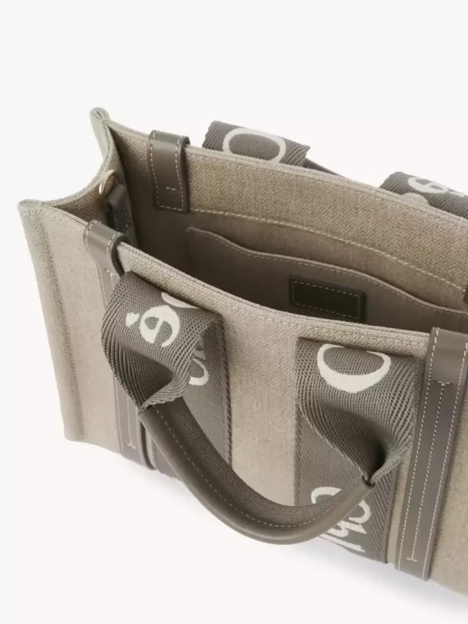 Petit sac cabas Woody en lin