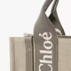 Petit sac cabas Woody en lin