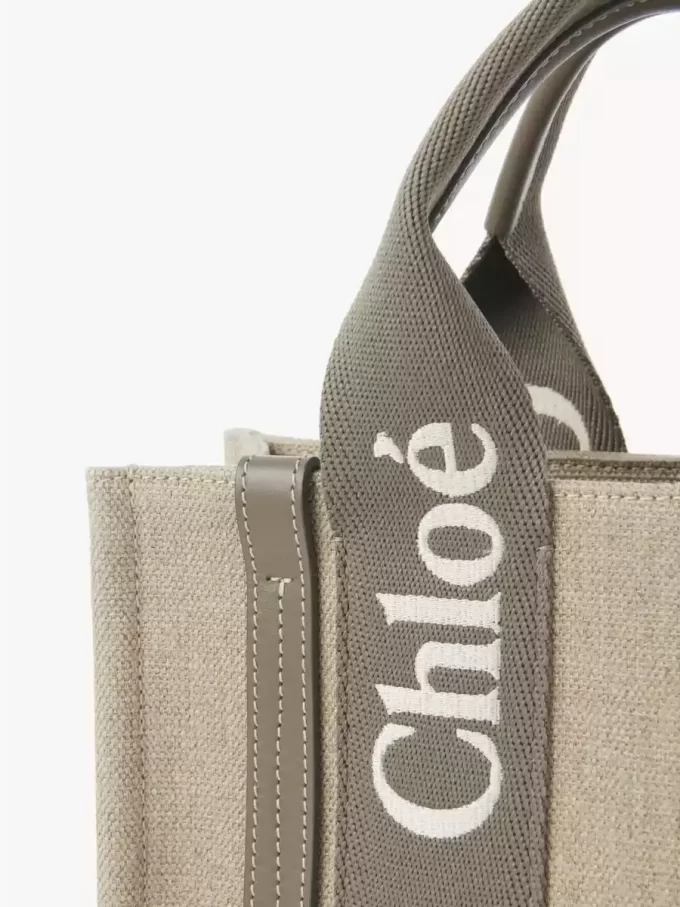 Petit sac cabas Woody en lin