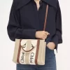 Petit sac cabas Woody en lin