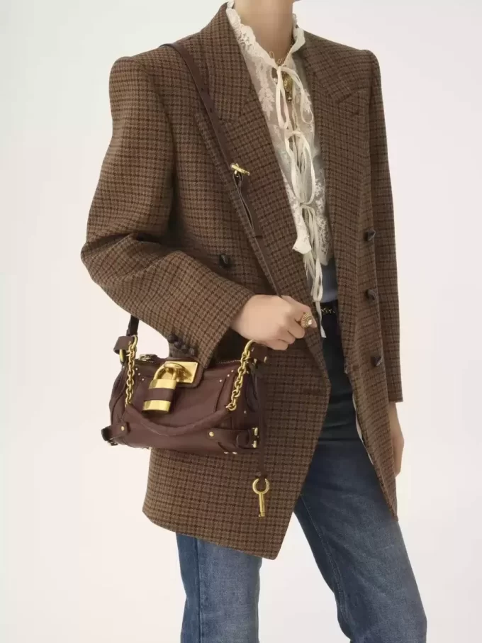 Petit sac chaîne Paddington en cuir grainé Petit sac chaîne Paddington en cuir grainé