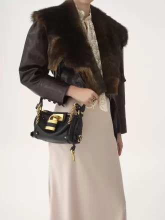 Petit sac chaîne Paddington en cuir grainé