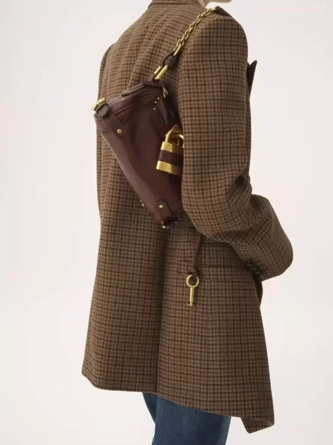 Petit sac chaîne Paddington en cuir grainé Petit sac chaîne Paddington en cuir grainé