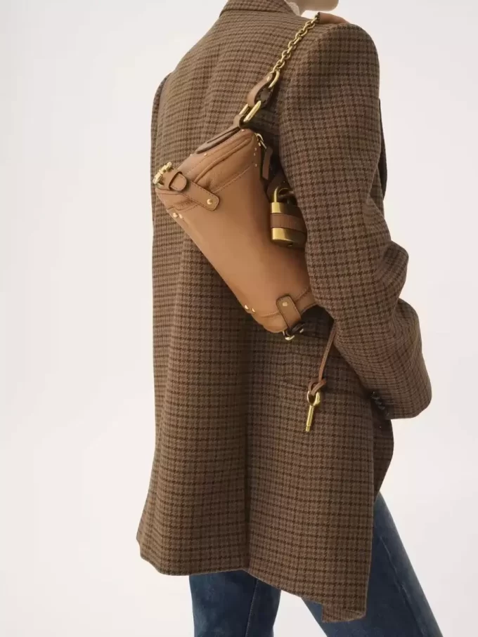 Petit sac chaîne Paddington en cuir grainé Petit sac chaîne Paddington en cuir grainé
