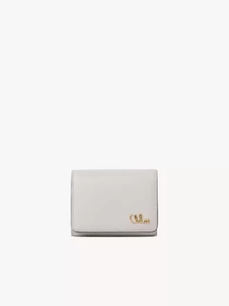 Petit sac Chloé Iconic à trois volets avec poche à monnaie en cuir grainé