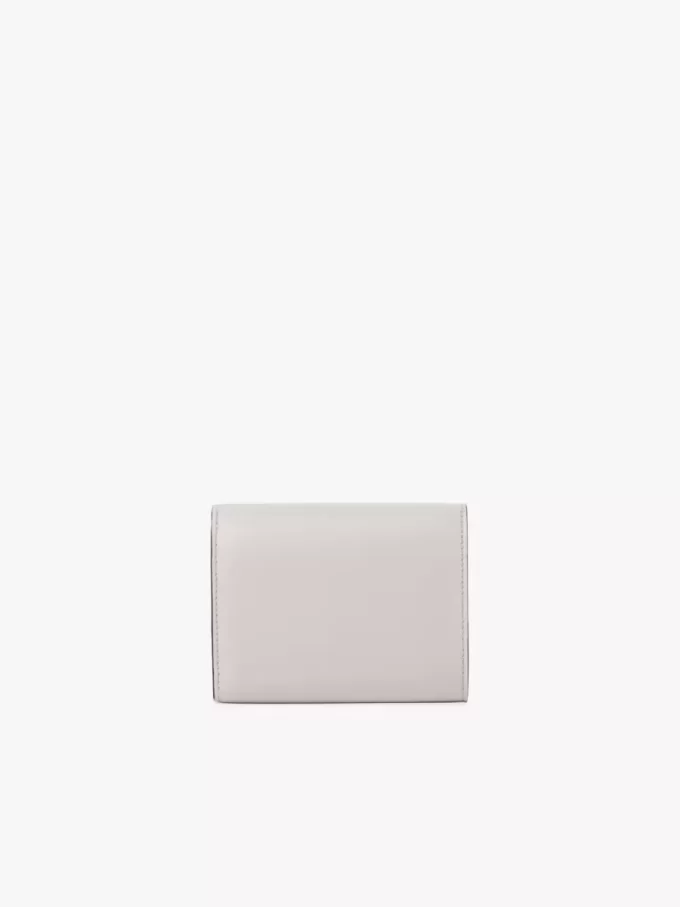 Petit sac Chloé Iconic à trois volets avec poche à monnaie en cuir grainé