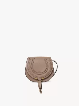 Petit sac de selle Marcie en cuir brillant