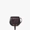 Petit sac de selle Marcie en cuir brillant Petit sac de selle Marcie en cuir brillant