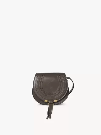 Petit sac de selle Marcie en cuir brillant