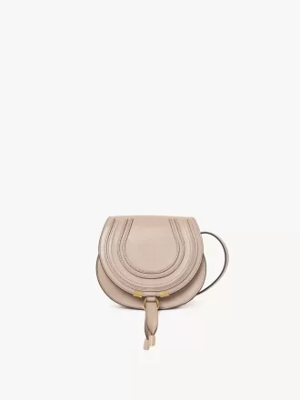 Petit sac de selle Marcie en cuir brillant