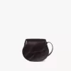 Petit sac de selle Marcie en cuir brillant Petit sac de selle Marcie en cuir brillant