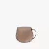 Petit sac de selle Marcie en cuir brillant Petit sac de selle Marcie en cuir brillant