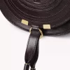 Petit sac de selle Marcie en cuir brillant Petit sac de selle Marcie en cuir brillant