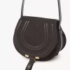 Petit sac de selle Marcie en cuir suédé Petit sac de selle Marcie en cuir suédé