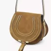Petit sac de selle Marcie en cuir suédé Petit sac de selle Marcie en cuir suédé