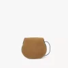 Petit sac de selle Marcie en cuir suédé Petit sac de selle Marcie en cuir suédé