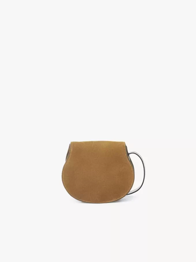 Petit sac de selle Marcie en cuir suédé Petit sac de selle Marcie en cuir suédé