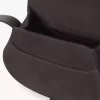 Petit sac de selle Marcie en cuir suédé Petit sac de selle Marcie en cuir suédé