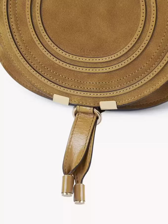 Petit sac de selle Marcie en cuir suédé Petit sac de selle Marcie en cuir suédé