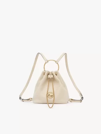 Petit sac à dos bracelet en cuir grainé