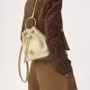 Petit sac à dos bracelet en cuir grainé