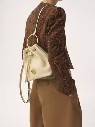Petit sac à dos bracelet en cuir grainé