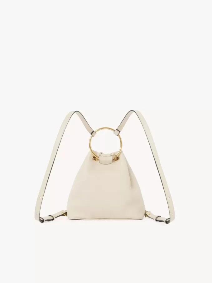 Petit sac à dos bracelet en cuir grainé