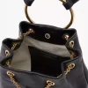 Petit sac à dos bracelet en cuir grainé