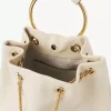 Petit sac à dos bracelet en cuir grainé